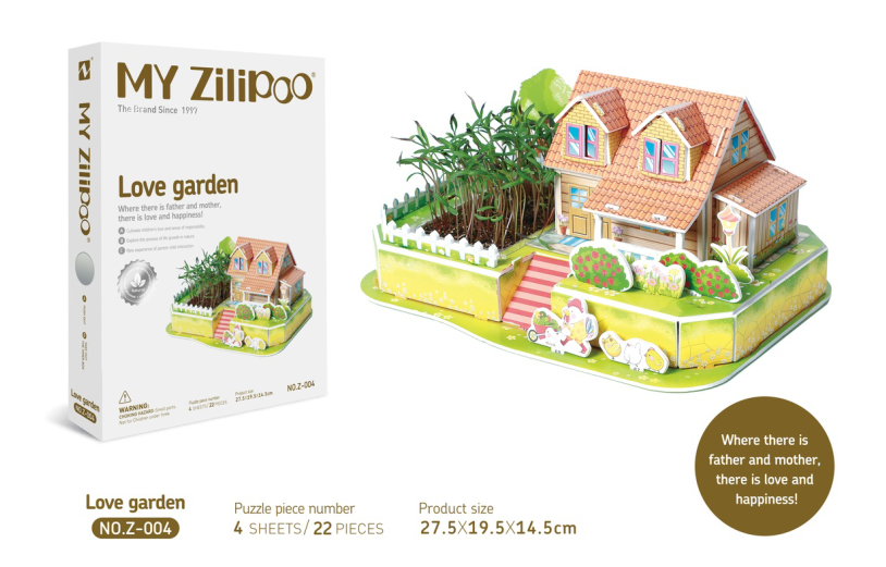 3D Puzzles: "LOVE GARDEN"